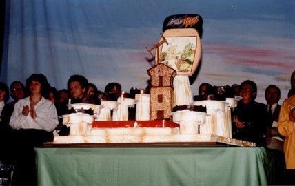 Le gâteau à l’image de la couverture du livre La Télégraphie Chappe