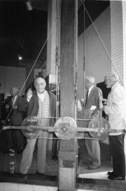 Alfred Jamaux trinque à cette visite. © Photo Guy De Saint Denis.