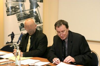 Antonio Amaniera aux côtés d’Harry Franz. Photo J. Caumeau.