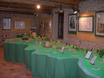 La maquette des stations Chappe du département du Rhône. Photo S. Viel.