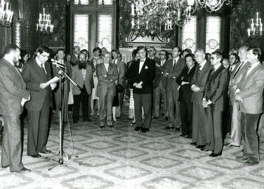 Réception à la mairie d’Orléans. Coll. FNARH.